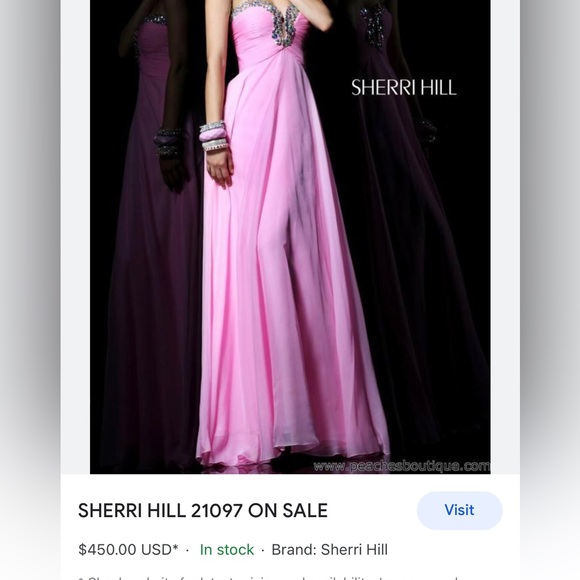 Sherri Hill A-line Prom Gown - Picture 4 of 4